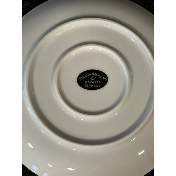 Johann Haviland Sweetheart Rose Round Gravy Bowl w/Attached Underplate Bavaria - Picture 3 of 3
